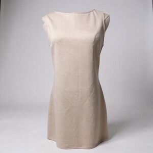 3 for‎ $25 WIHOLL Sleeveless Crew Neck Sheath Sleeveless Dress Blush Women’s M